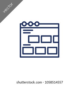 Browser layout icon
