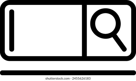 browser line icon illustration vector