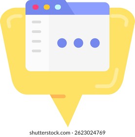 Browser Line vector Icon Design