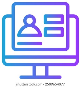 Browser login icon vector illustration concept for Coding and Development icons with perfect gradient color symbol background