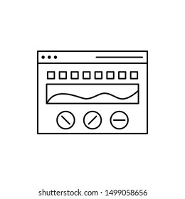 Browser meters wireless icon. Element of Internet in life icon