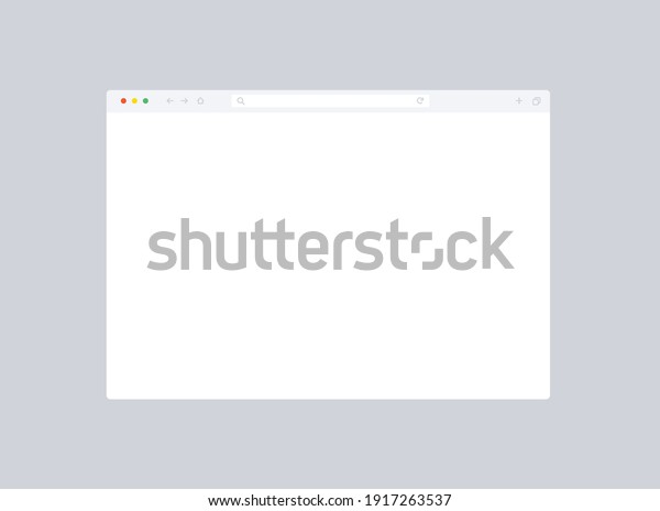 Download Browser Mockup Website Empty Browser Window Stock Vector Royalty Free 1917263537