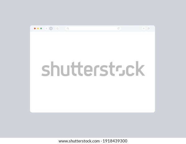 Download Browser Mockup Website Empty Browser Window Stock Vector Royalty Free 1918439300