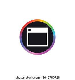 Browser - Modern Button Icon