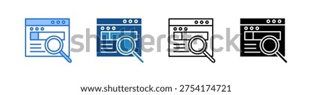 Browser Multiple Style Icon Set