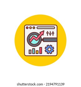 Browser Optimization icon in vector. Logotype