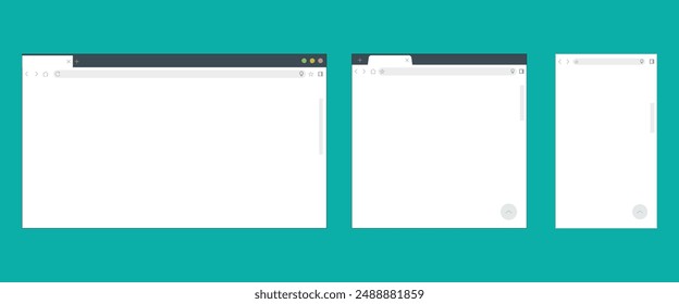 Browser page design template set