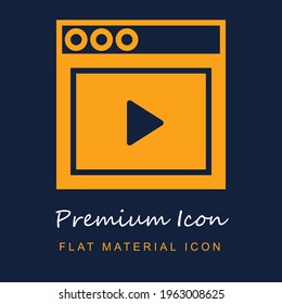 Material del navegador premium ui ux icono del vector aislado en colores azul marino y naranja