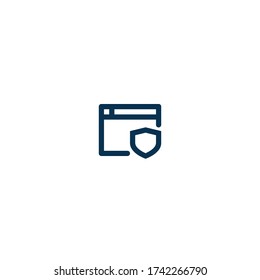 Browser Privacy - Pictograph | Line Icon
