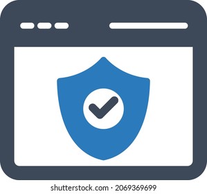 Browser protection Isolated Vector icon which can easily modify or edit


