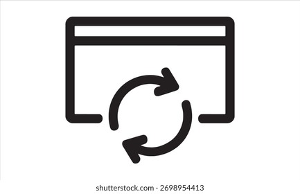 Browser Refresh Icon – Web Page Reload Symbol in UI Design
