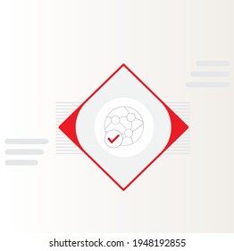 Browser safety, internet safety and online safety icon