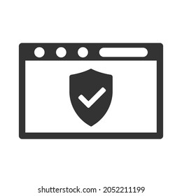 browser safety protection icon design