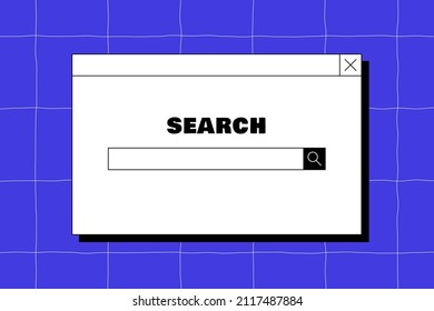 Browser search bar. Internet window illustration.