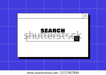 Browser search bar. Internet window illustration.