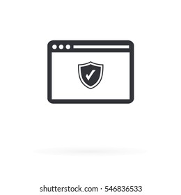 Browser Security Confirmed Status of Protection Icon