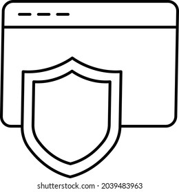 Browser security Isolated Vector icon which can easily modify or edit

