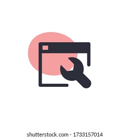 Preferencias del navegador - Icono moderno (Pictograma)