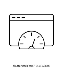 Browser speed Vector icon which is suitable for commercial work and easily modify or edit it

