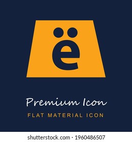 Browser Symbol premium material ui ux isolated vector icon in navy blue and orange colors