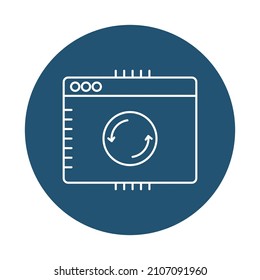 Browser sync Isolated Vector icon which can easily modify or edit


