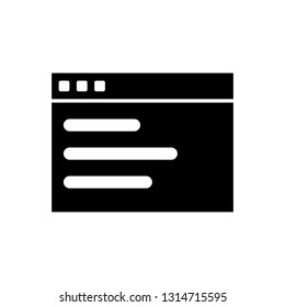 Browser tab icon , sign design.