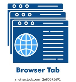 Vektorgrafik des Symbols "Zweifarbiges Glyphe" auf der Registerkarte "Browser"