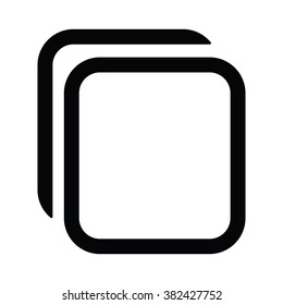 Browser tabs icon on the white background