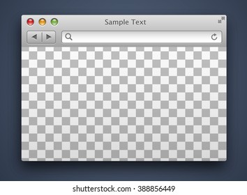 browser tempate with a place transparency 