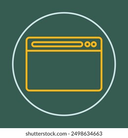Browser trendy icon cunning abstract beautiful vector illustration colorful artwork design