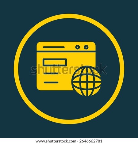 Browser trendy vector art design fascinating amazing design colorful useful illustration.eps