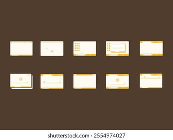 Browser UI Design Element Set 
