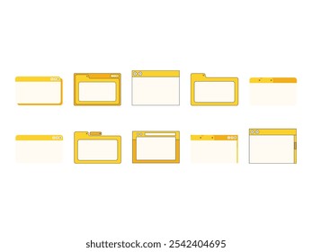 Browser UI Web Element Set 
