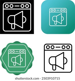 Browser Unique Vector Icon Illustration