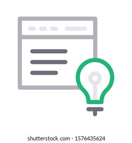 browser vector color line  icon 