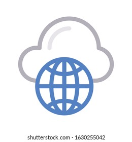 browser vector color line icon 
