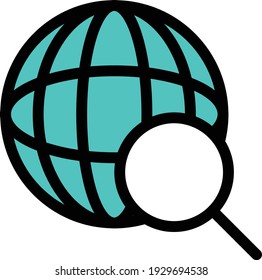 browser vector colour line icon