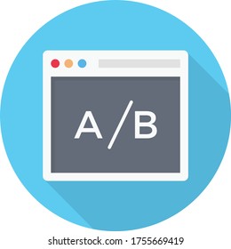 browser vector flat color icon 