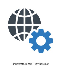 browser vector glyph color icon 
