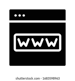 Bildflachsymbol der Browser-Vektorillustration 