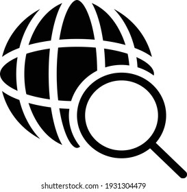 browser vector glyph flat icon