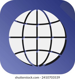 Browser Vector Glyph Gradient Background Icon For Personal And Commercial Use.
