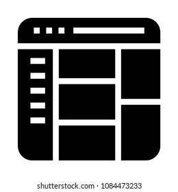 browser vector glyphs icon