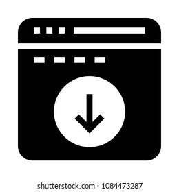 browser vector glyphs icon