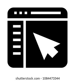 browser vector glyphs icon