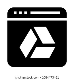 browser vector glyphs icon