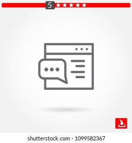 browser vector icon