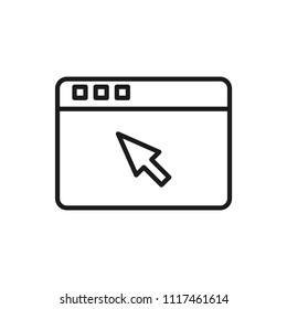 browser vector icon
