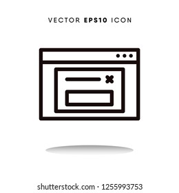 Browser vector icon