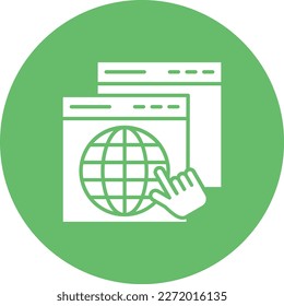 Browser vector icon. Can be used for printing, mobile and web applications.